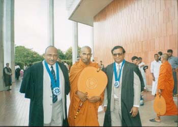 1996 getting BA Degree at BMICH in Colombo