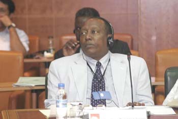 Ifapa meeting at WICS in Libya - former prime minster of Tanzania