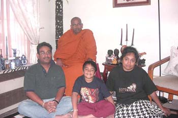 2003 November Dana and blessing ceremony at Pradeep home at Losangeles in USA